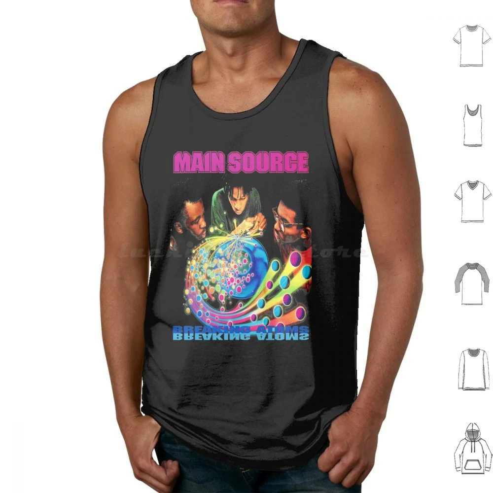 Camisetas sem mangas Marauder de algodão estampado A Tribe Called Quest Hip Hop Rap Atcq Q Tip Music Phife Dawg 90s Tribe Called Quest De La
