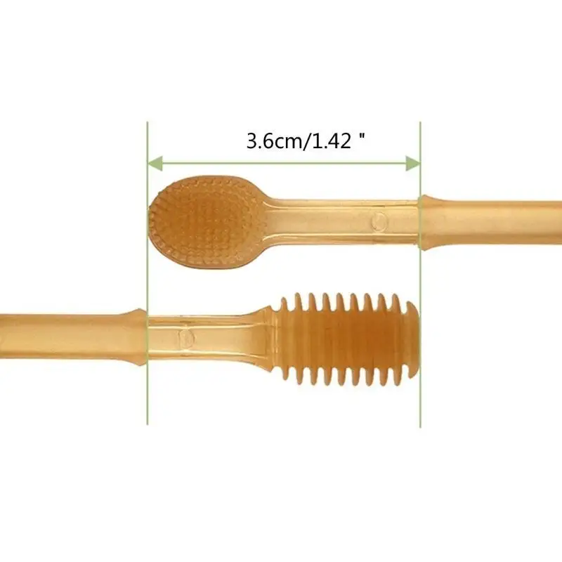 U13F تنظيف السيليكون فرشاة العناية بالأسنان أسنان تنظيف الأسنان تنظيف فرشاة لسان الطفل