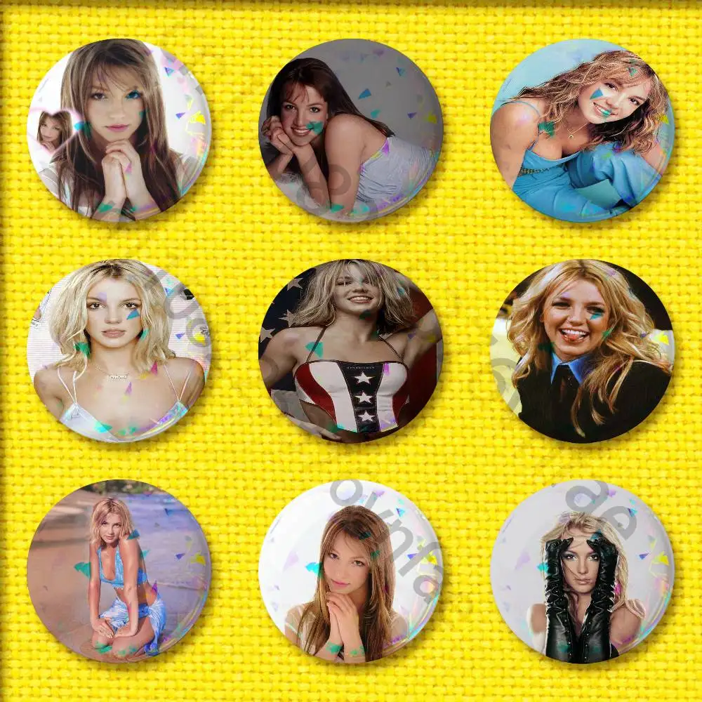 

Singer B-Britney Spears Badge 58mm 32mm 44mm 25mm 75mm Round Pin Brooch Adornment Souvenir Cosplay Gift Matte