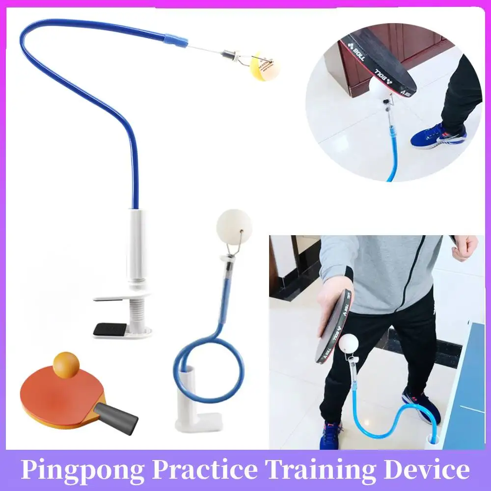 

Table Tennis Ball Trainer Fixed Table Tennis Training Device Rapid Rebound Self-Study Robot Ball with Table Clamp for Exercise