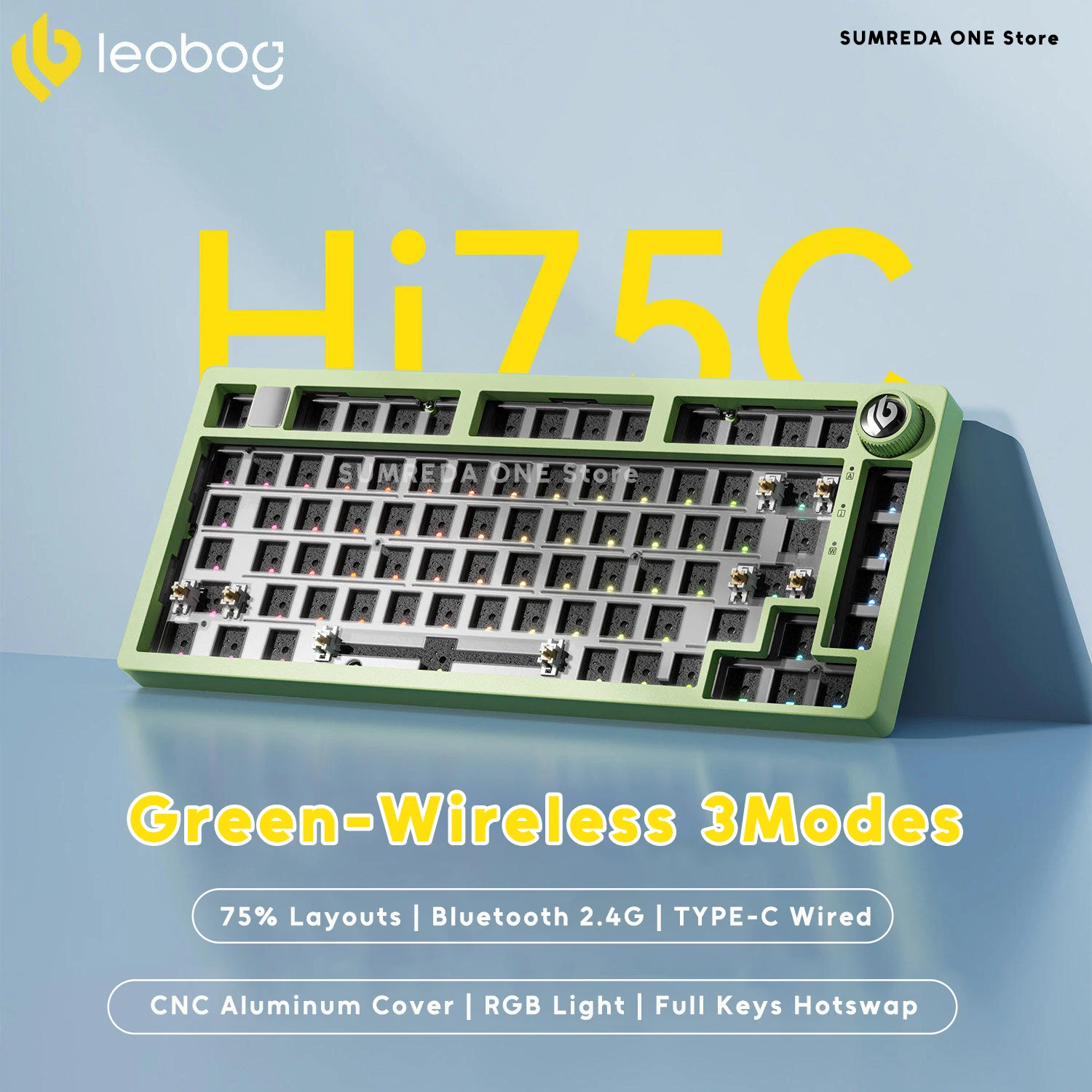 Leobog Hi75C ゲーミングアルミワイヤレスメカニカルキーボードキット