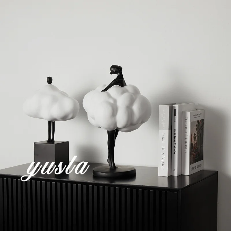 Resin living room TV cabinet, dining side cabinet, entrance cabinet ornaments