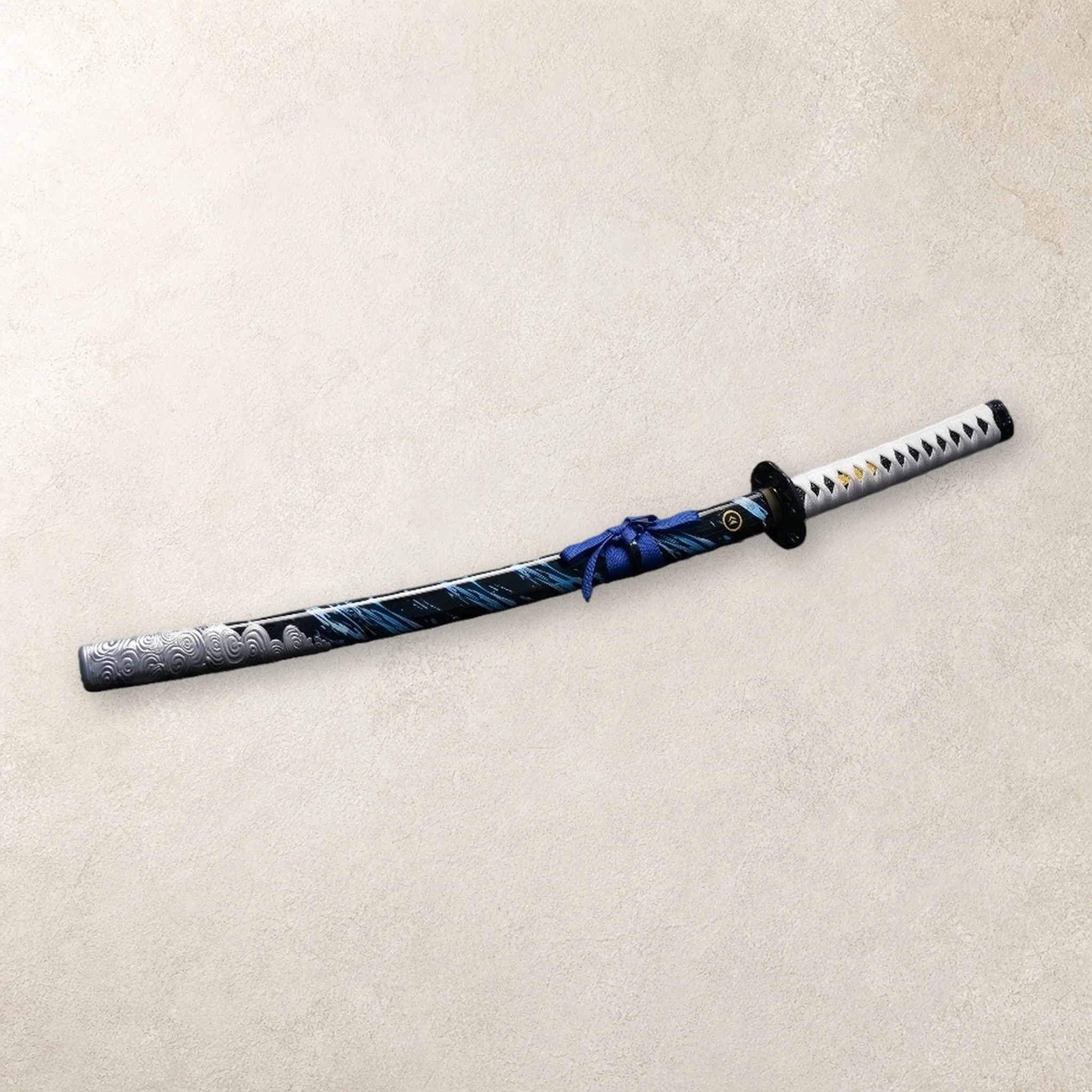 40 Inch Ghost of Tsushima Katana Sword Sabre Blade Set Stand Belt Ninja Knife Schwert Safe Plastic Cosplay Display Photo Prop view 6