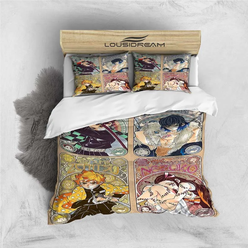 Slayer Demon All Season Twin Bedding Set 3 Piece Comforter Set Bed Duvet Cover Double King Comforter Cover Home Textile