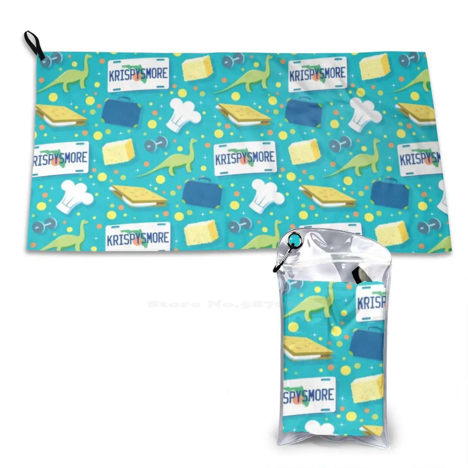 What We Do! Repeat | Krispy Smore Merch Quick Dry Beach Towel Microfiber Bath Towels