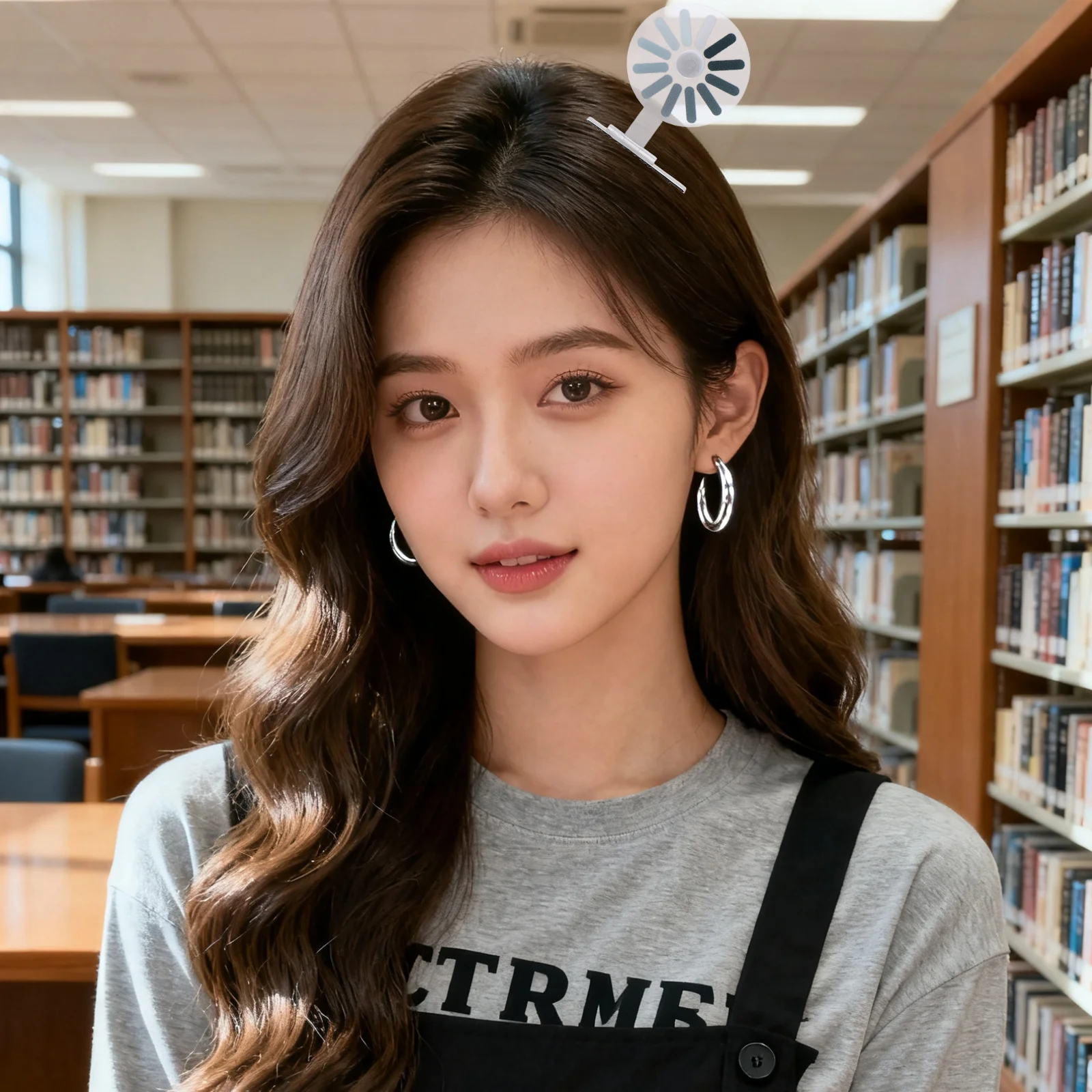 

8pcs Brain Loading Hair Clips Set Rotating Flexible Fit For Parties Daily Wear Photo Props Loading Symbol