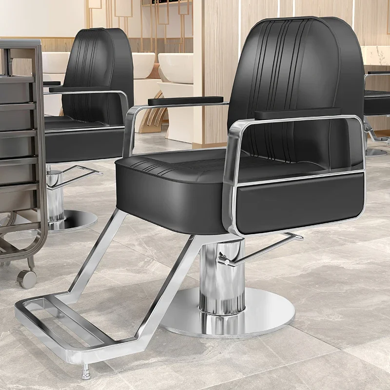 

Modern Comfy Barber Chair Black Elegant Fashionable Premium Hairdressing Chair Luxury Trendy Sillas De Barberia Furniture