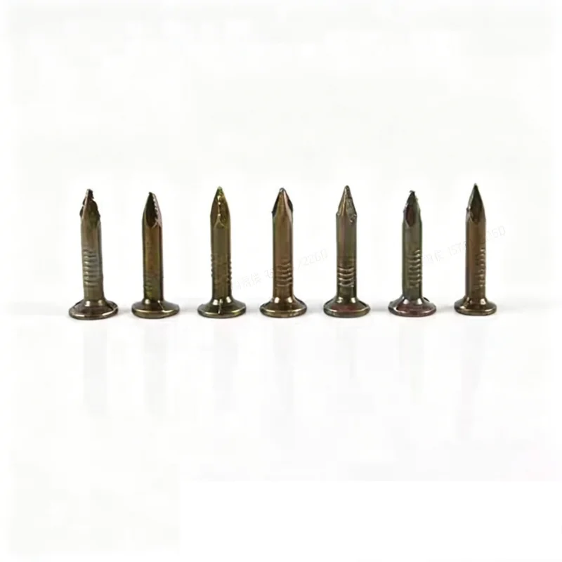 300 clavos para tejas de asfalto, cabeza grande, acero, cemento, para techos y fieltro 4
