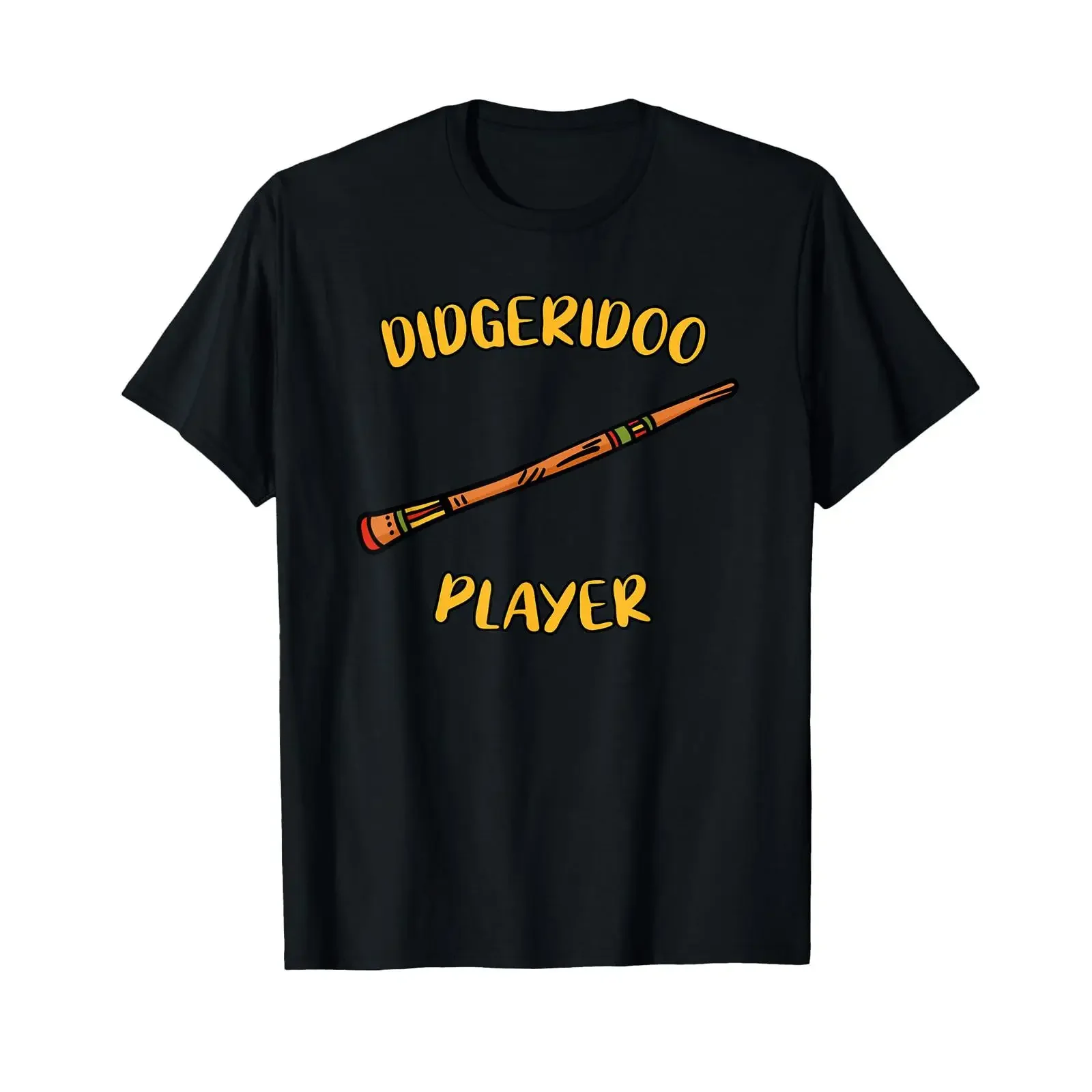 Didgeridoo Player Funny T Shirt vintage Washed Stylish homme Versatile Top For Everyday Wear Unisex Stretched streetwear