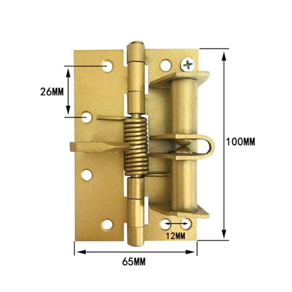 4 Inches Automatic Door Closer Hinges for Cabinet Wardrobe Multi-function Detachable Spring Hinges Positioning Door Closer