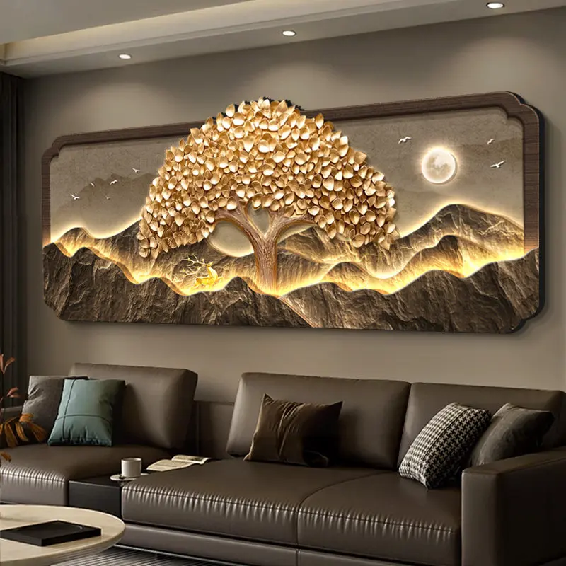 office hanging decorative painting interior decoration sofa background wall painting high-end design decoração quarto furniture