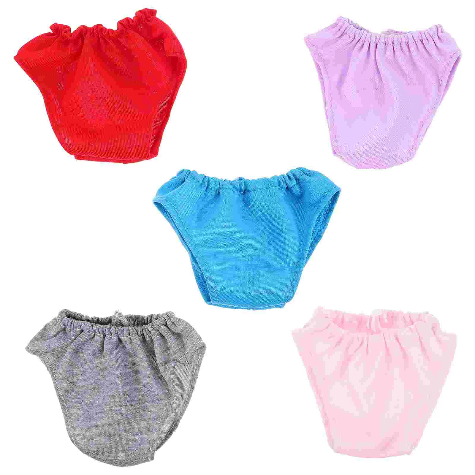 5 Pcs 18 Inch Panties Mini Underwears Baby Reusable Cloth Dolls Pretend Play Supplies