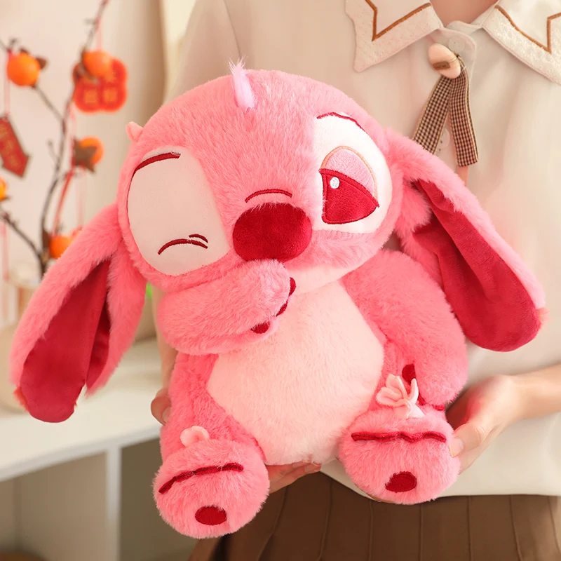 Kawaii disney sakura stich plüschtiere kawaii weiche disney rosa sakura stich ausgestopfte puppe anime film weihnachts geschenk