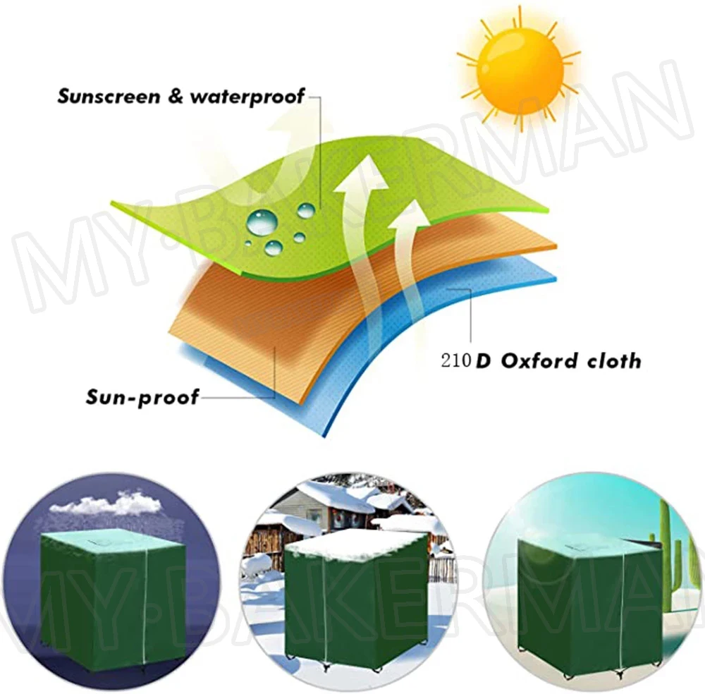 210D IBC Tote Cover Protective Cover Waterproof and Dustproof Cover UV Cover Garden Box Cover & Faucet Accessories