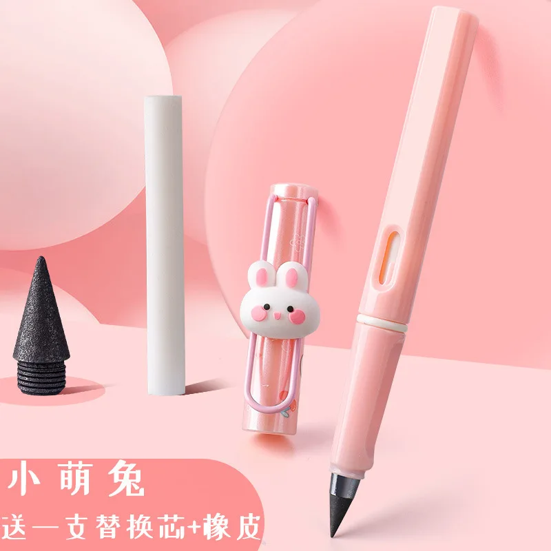 

Kawaii Pencils Writting Pen with Rabbit Dinosaur Eternal Pencil School Supplies