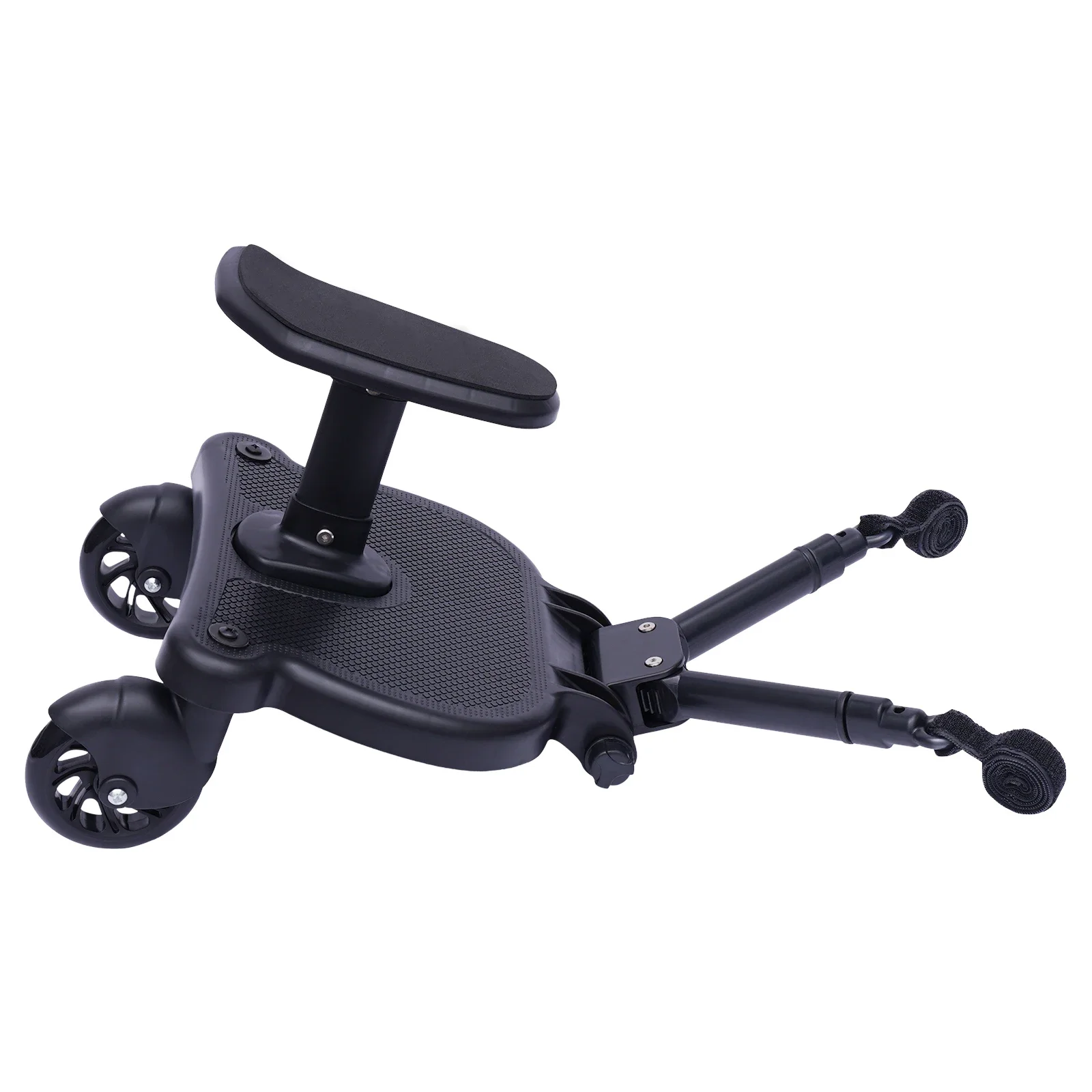 

2 In1 Stroller Pushchair, Universal Stroller Ride Board, Buggy Wheeled Board Seat Pedal, with Detachable Seat Standing Board