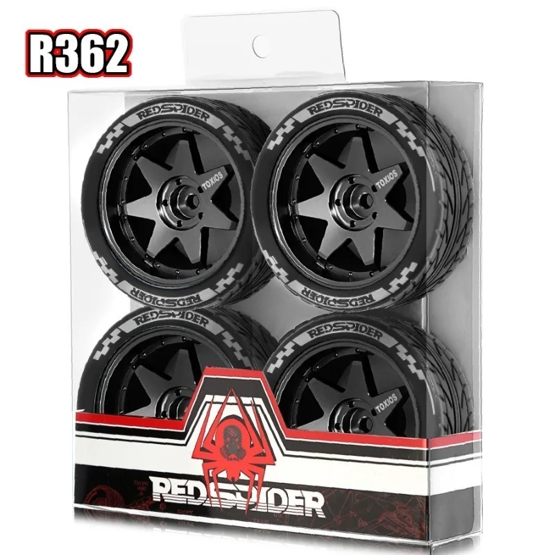 ล้อแม็กซ์โลหะขนาด 65 มม. 1/10 จำนวน 4 ชิ้น พร้อมดุมล้อขนาด 12 มม. สำหรับรถ Tamiya TT01 TT02 TT02B TA06 XV01 XV02 PTG-2 1/10 RC รถแข่ง อะไหล่แต่ง