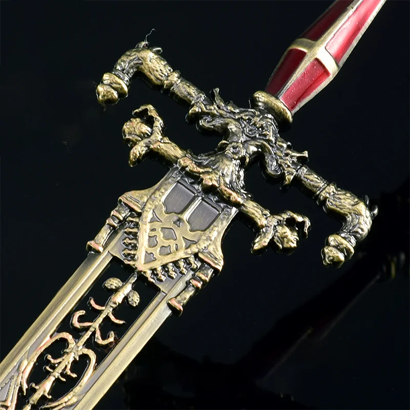 30cm Game Eldenn Greatsword All Metal Sword of Night and Flame Model Katana Ornament Decorative Knife Gifts Collections
