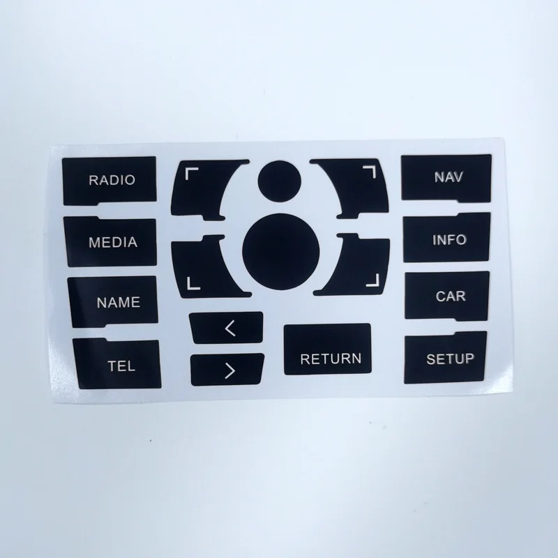 

Для Audi A8 A8L 2005-2010 модуль радионавигации, кнопка управления, носимые ремонтные наклейки, черные автомобильные аксессуары