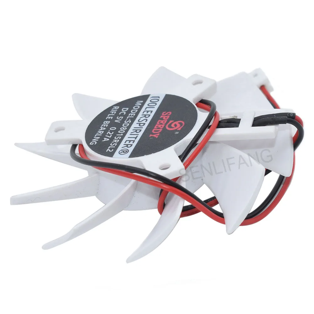 DC5V 0.27A 2Pin Cooling Fan SD8015R5L2