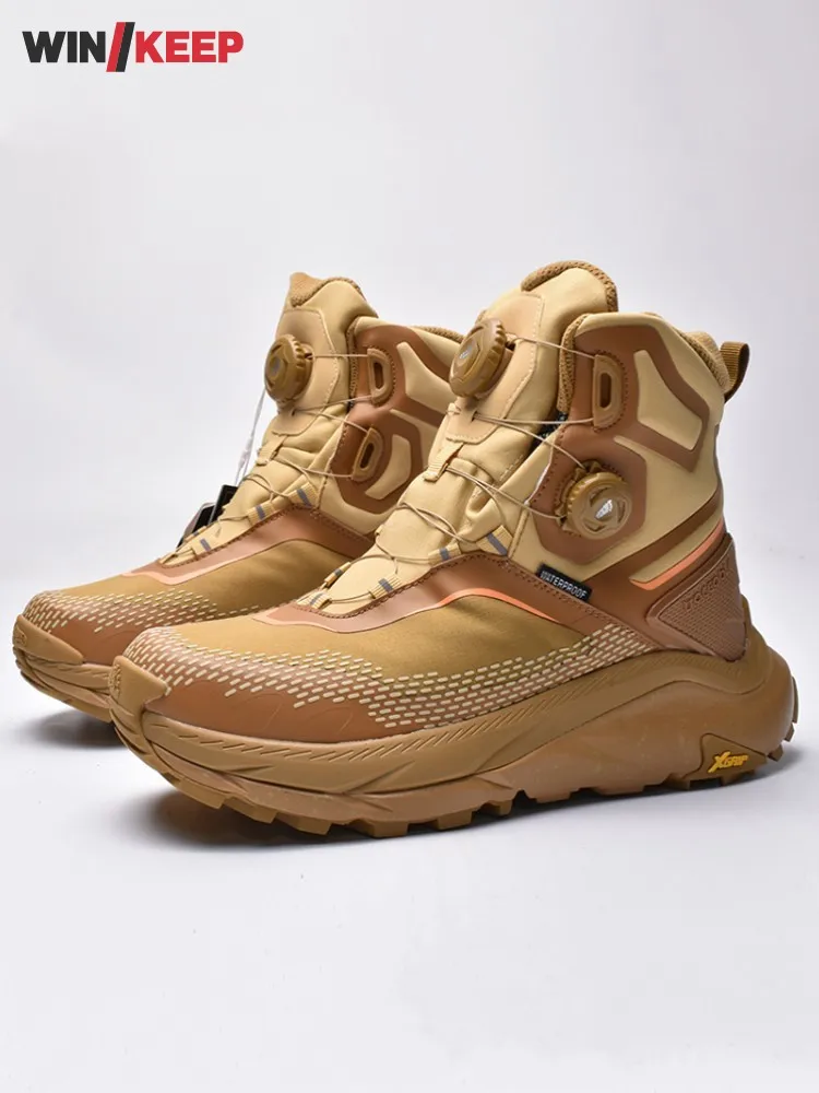 Men Lady Outdoors Hiking Anti Slip Wear Resistant Thick Platform Surface Snow Boots Mountaineering Sneakers Keep Warm Sportswear