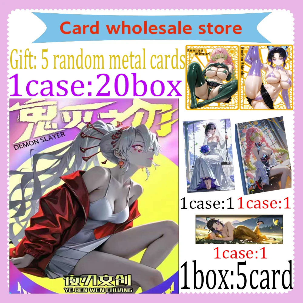 

2025 Night Blade Culture Demon Slayer Boards Nezuko Shinobu Japanese Anime Kimetsu Yaiba Booster Box Tcg Card Toy Hobbies Gifts