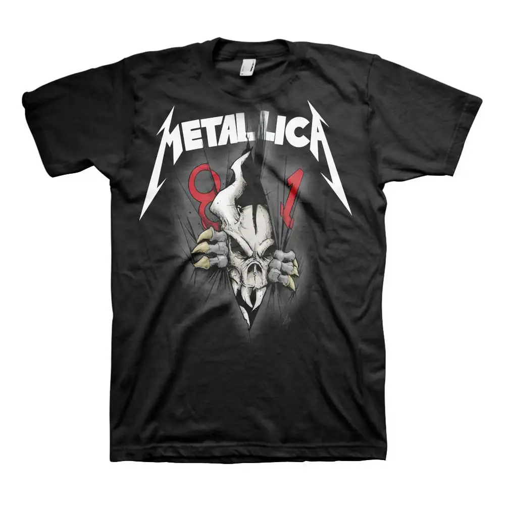 Pop 2026 Metallica Grafik Baumwoll-T-Shirt Unisex Sommer Kurzarm Mode Marken-Tee Luxus Casual Vintage T-Shirts – Detail 7