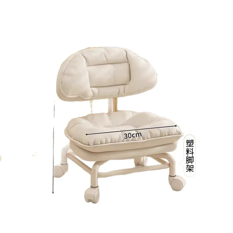 

stool, universal wheel small stool, lazy backrest chair, household mute with baby, round stool with wheel, toddler chair