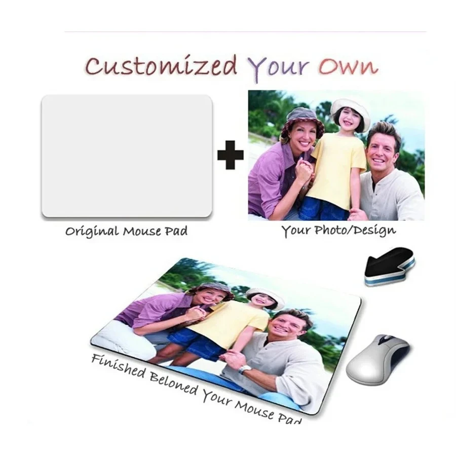 Custom Mouse Pad Non Slip Waterproof Desk Mat Unique Personalized Design Gift for Gaming Office Desktop Decoration