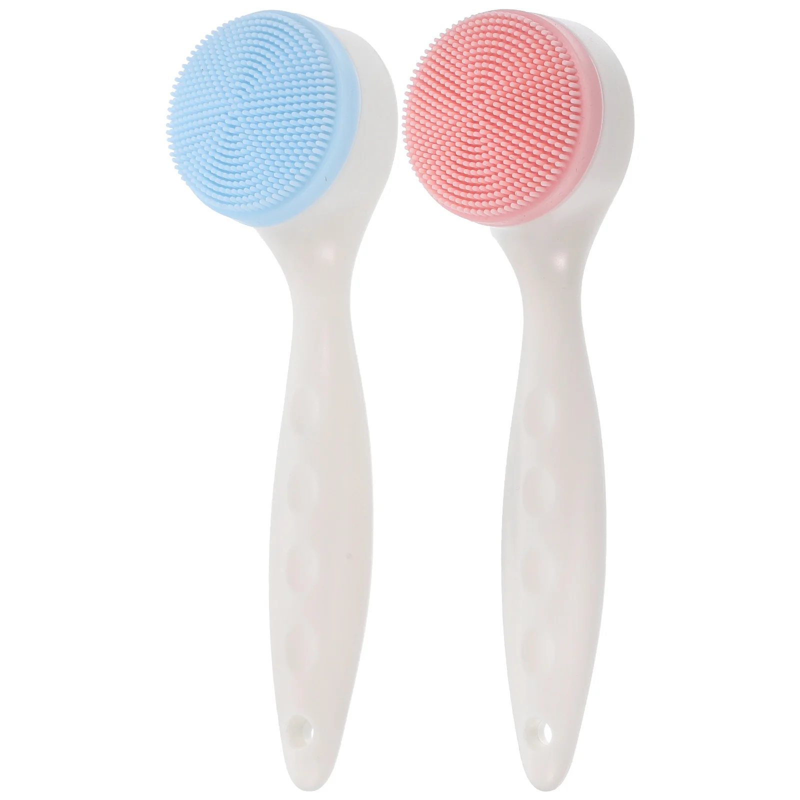 2 pezzi spazzola per il viso in silicone spazzola per la pulizia del viso morbido massaggiatore non abrasivo detergente profondo adatto per neonati adolescenti anziani