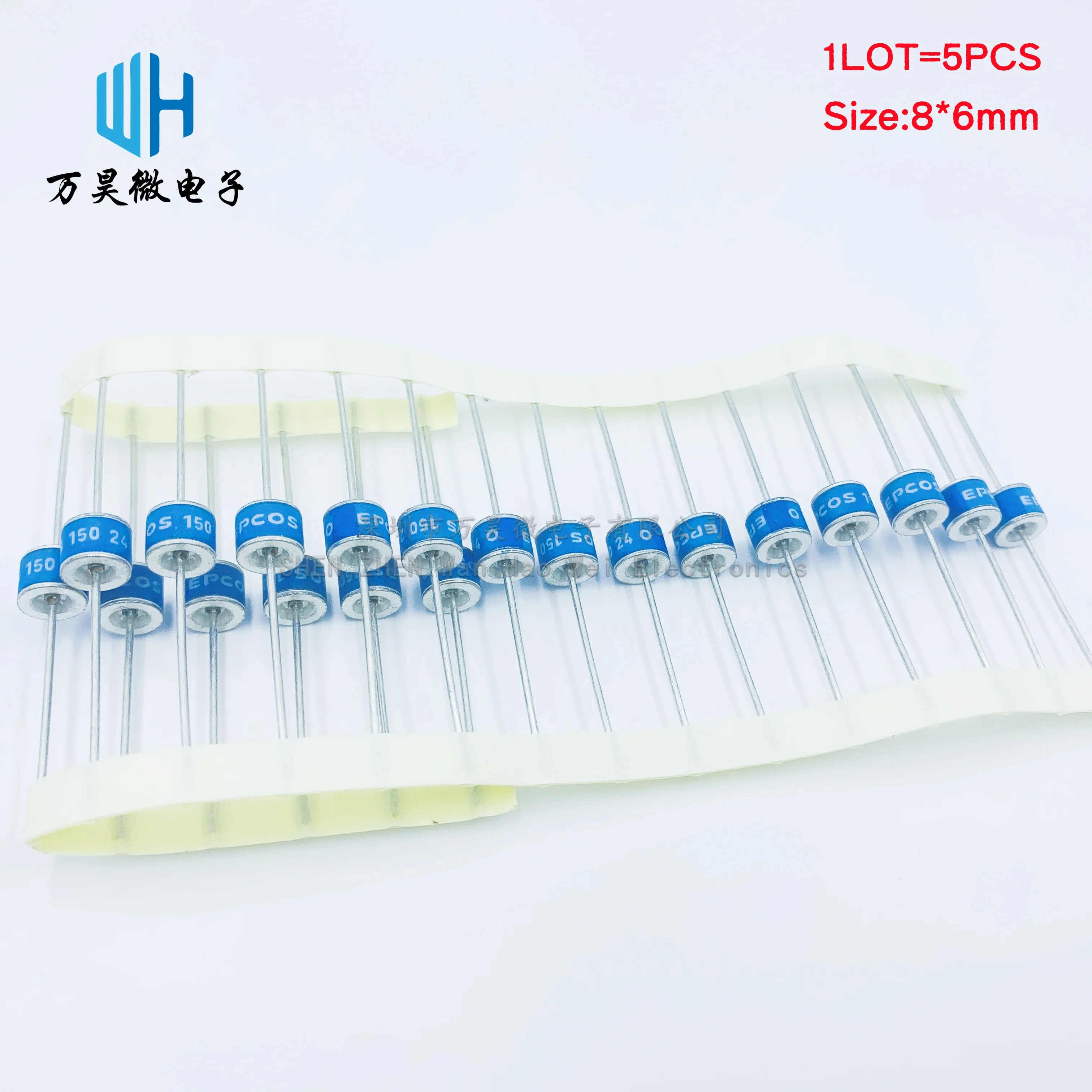 

5PCS/LOT EPCOS TDK Ceramic gas discharge tube A81-A75X/C90/150/230/350/470/600X 600V 20KA 8*6mm B88069X2880S102 Surge protective