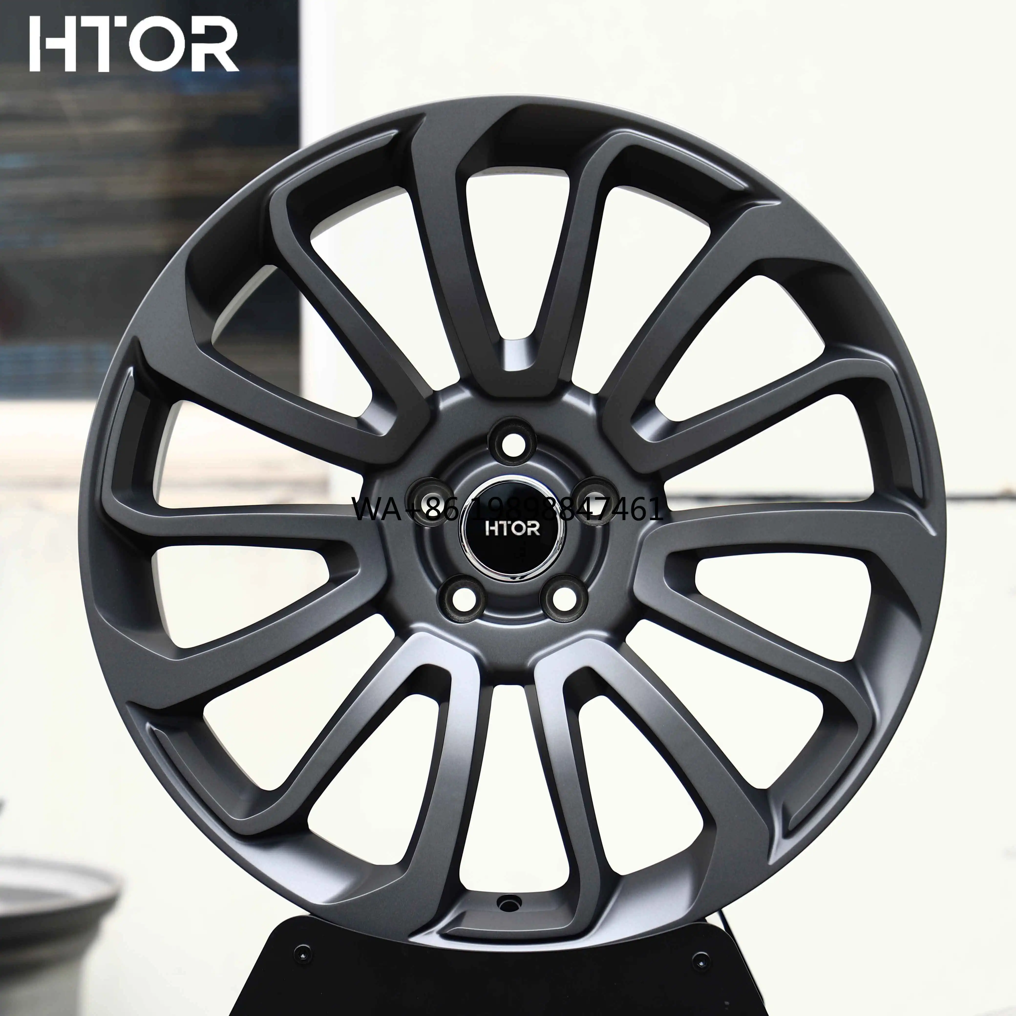 

Кованые диски HTOR 19x8.5 20x9 21x10 22x10 5x114.3 5x127 матовый графитовый цвет для внедорожников RX350 Grand Cherokee GX460