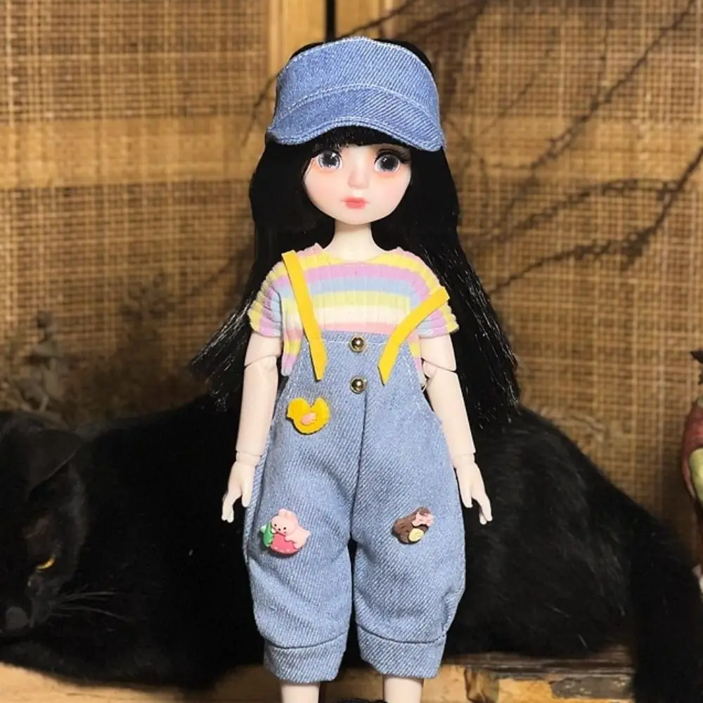 

1 Set 1/6 SD 30cm Bjd Doll with Clothes Attractive Eyes Long Hair Princess Dress Up BJD Dolls with Wig Make Up Elegant