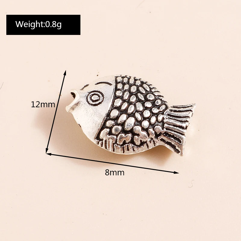 Leslie 30 Stück Metall-Meerestier-Anhänger aus Legierung, Seepferdchen, Fisch, Seestern, Muschel-Anhänger für DIY-Schmuckherstellung, Armband, Halskette – Detail 12