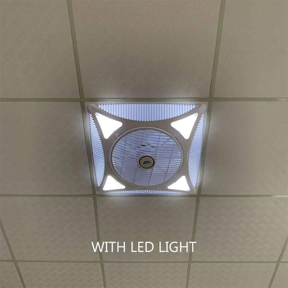 600 ventilador de teto integrado placa de gesso ventilador de teto 360 graus controle remoto ventilador comercial silencioso