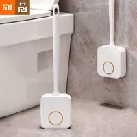 Xiaomi Youpin Wall Mounted Toilet Brush Replacement Long Handled Silicone Toilet Brushes Quick Drying Soft Toilet Bidet Bathroom