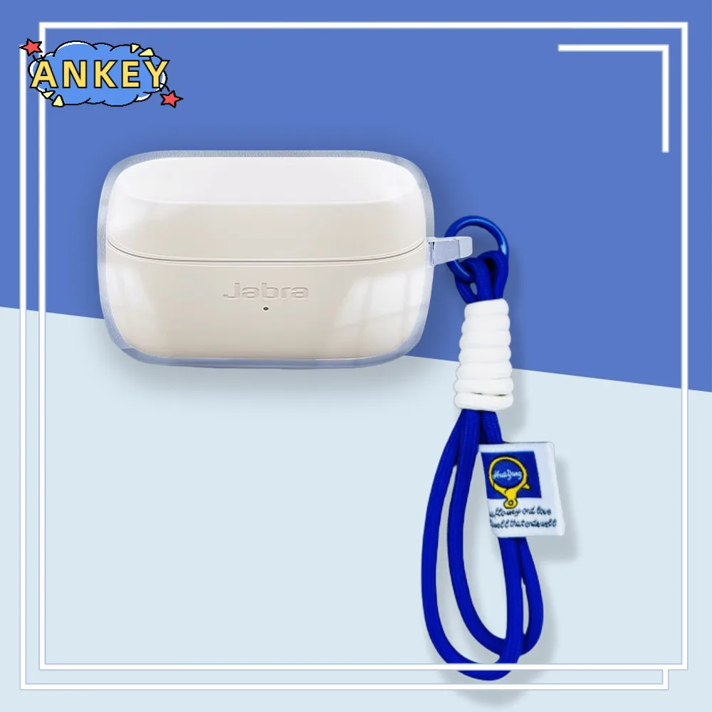 for Jabra Elite 4 3 2 Case Protective Transparent Clear TPU Covers Bluetooth Earphone Shell Headphone Portable