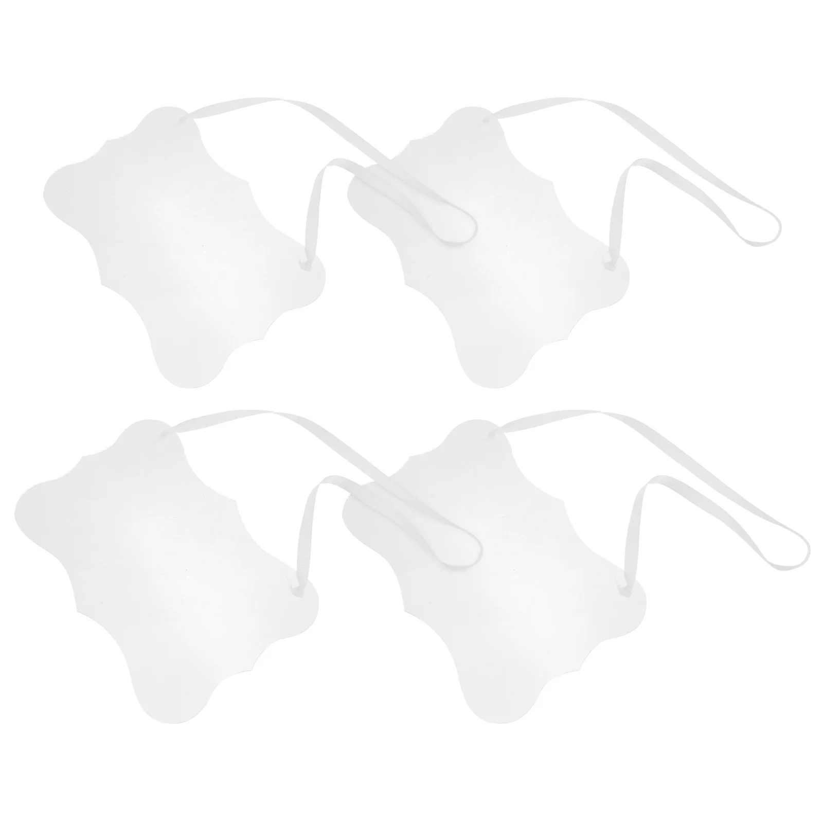 

4Pcs Blank Acrylic Reserved Hanging Signs for Wedding Reception Chairs Modern Elegant Event Decor Clear Reserved Seating Signs