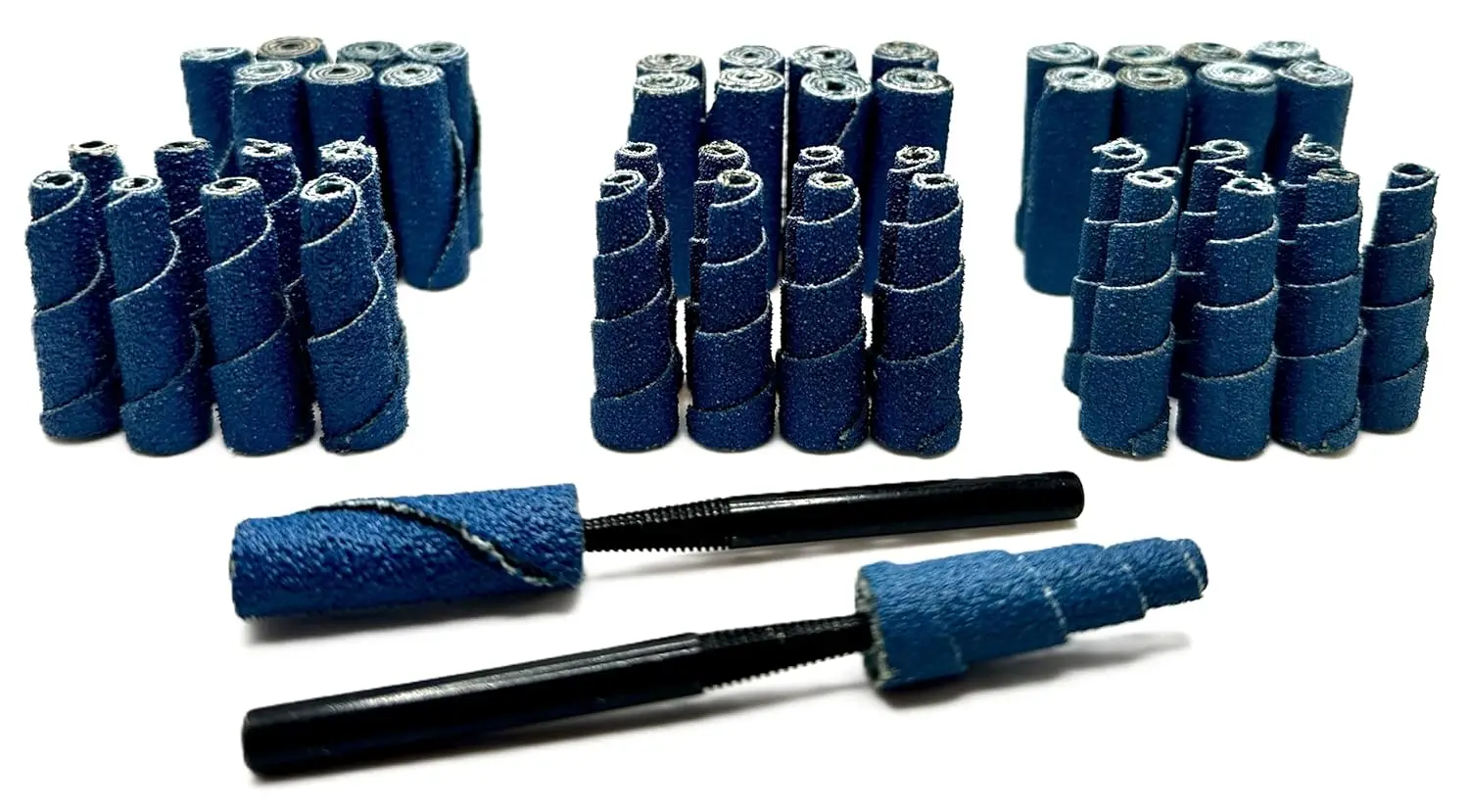 

Набор из 50 абразивных картриджей с циркониевым напылением для шлифовки, спиральные и конические насадки для металла, дерева, нержавеющей стали, сварных швов