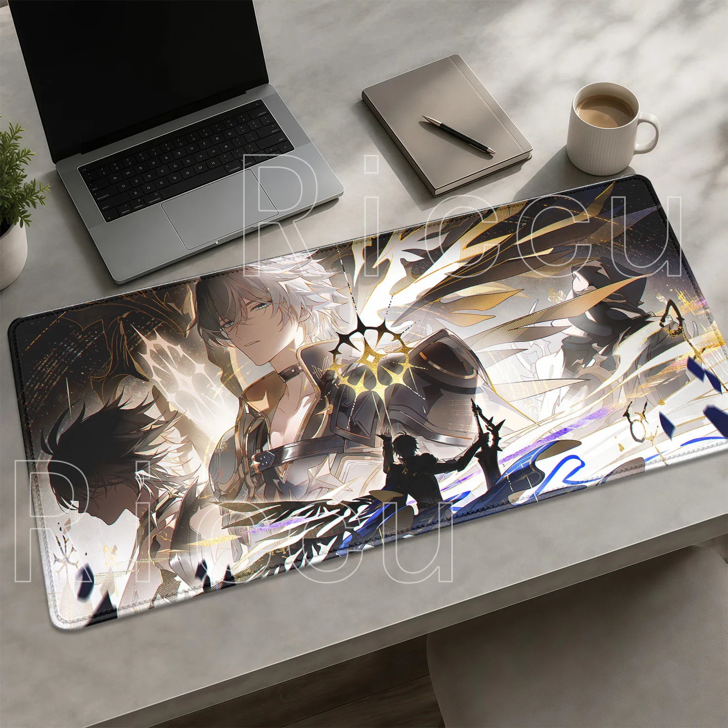 Gaming HSR Phainon Honkai Star Rail HD Printing Mousepad PC Keyboard Rubber Overlock Mouse Pad Office Non-slip Base XXL Desk Mat