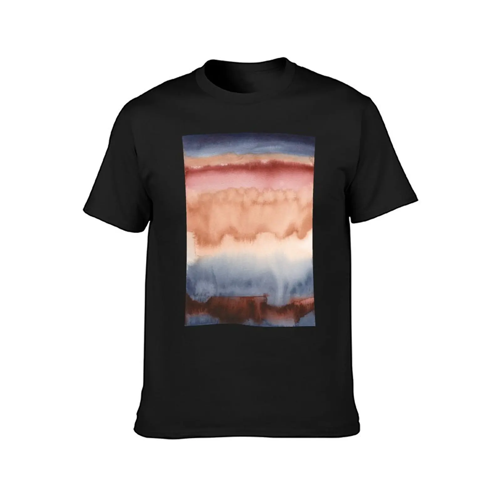 Watercolour Ombre T-Shirt Aesthetic clothing graphics summer clothes plus size tops oversized t shirts for men