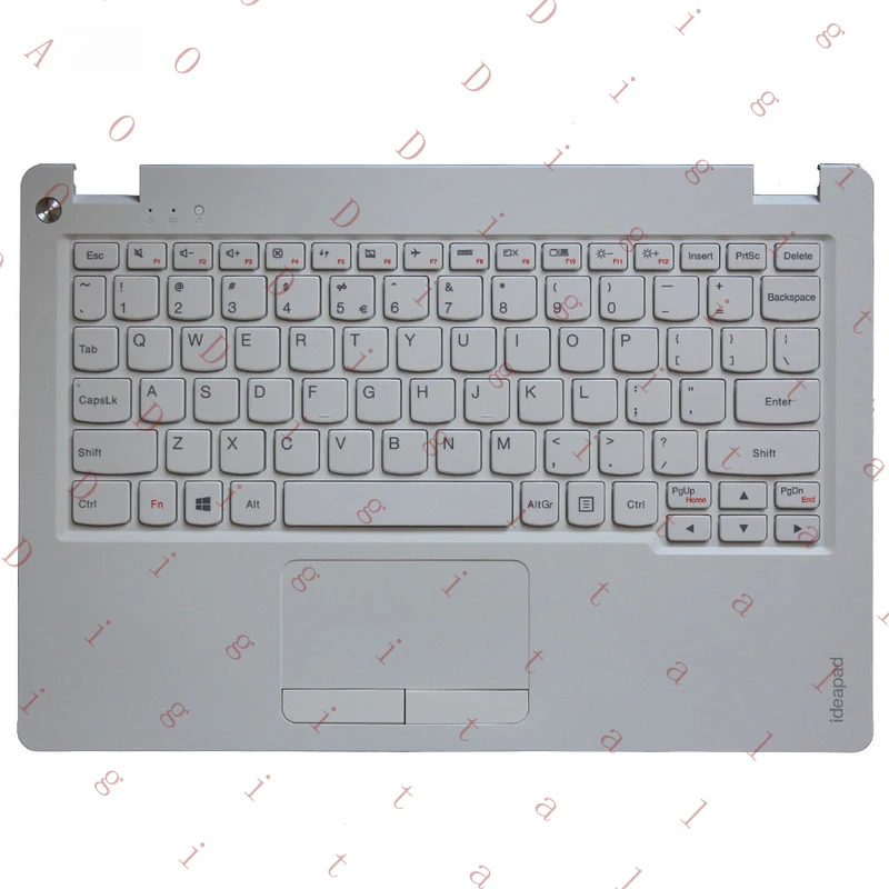 

LL for LENOVO Ideapad 100S-11IBY Laptop Palmrest Upper Case US English Keyboard White