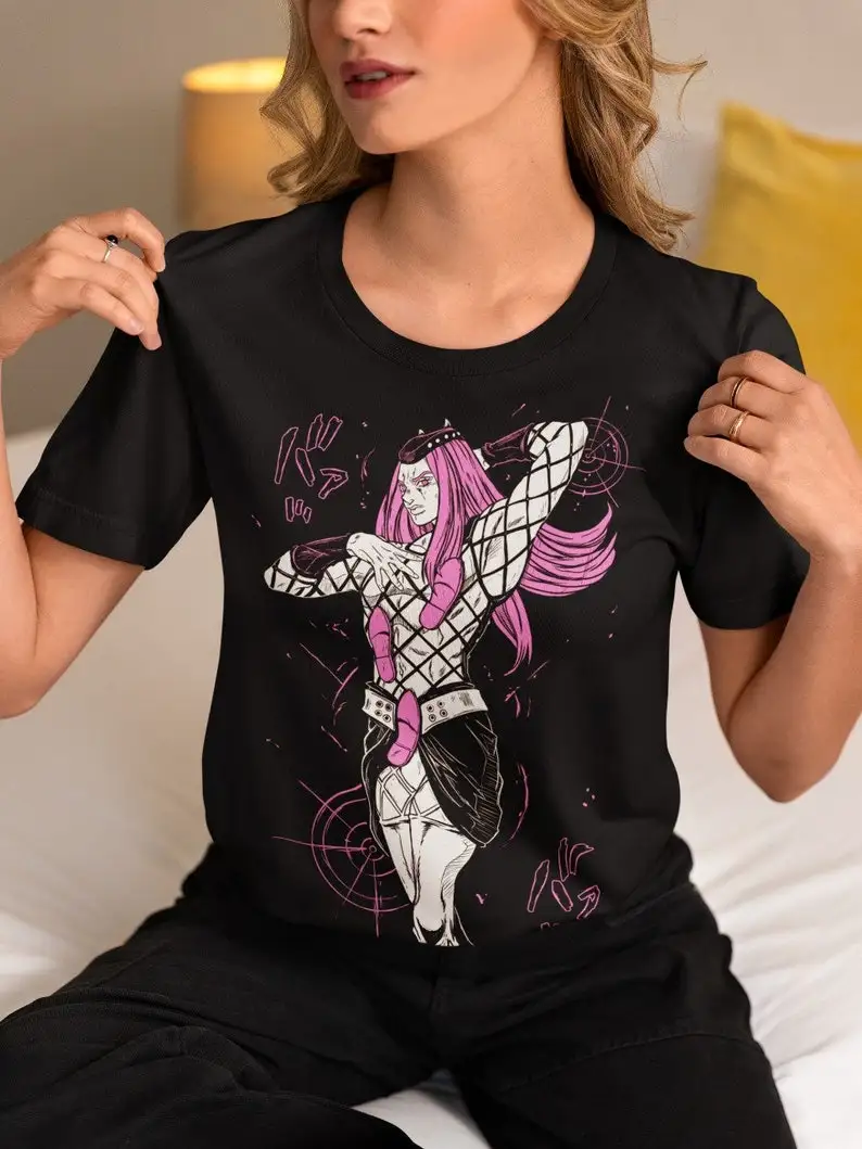 Unisex Heavy Cotton Tee Neon Silhouette - Unisex Shirt for Anime Loversadventure