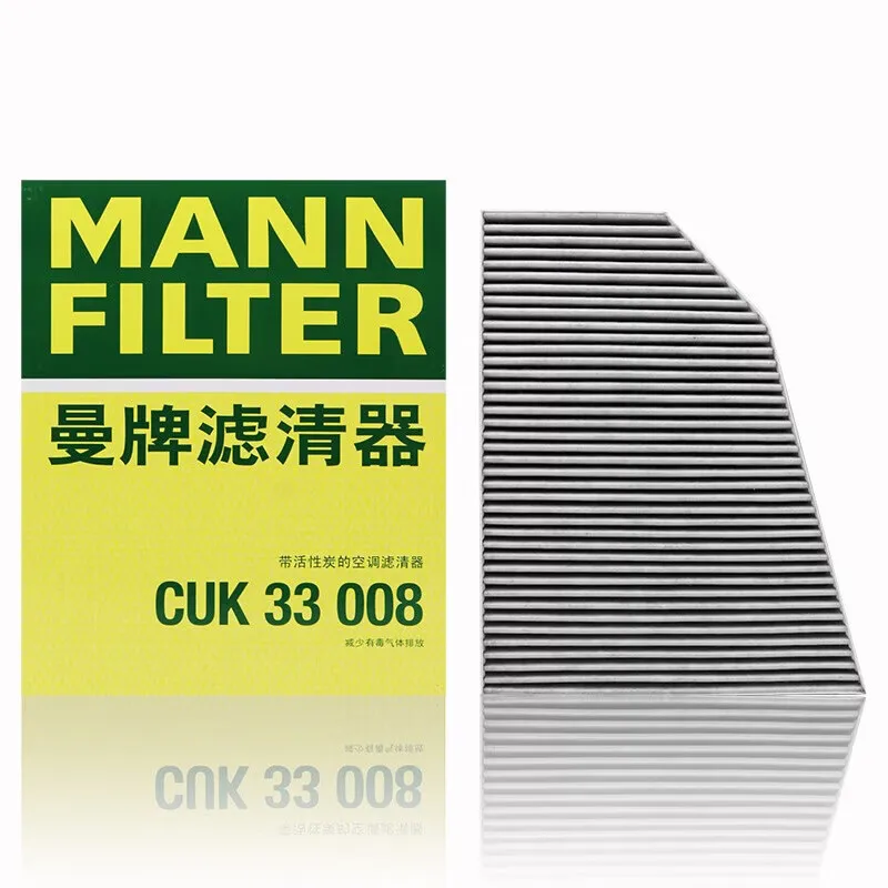 For Tesla MODEL X 1st Generation 2016.04-2020 CUK33008 MANN FILTER Build-in AC Cabin Air Filter 1039042-00-B 1039042-00-A
