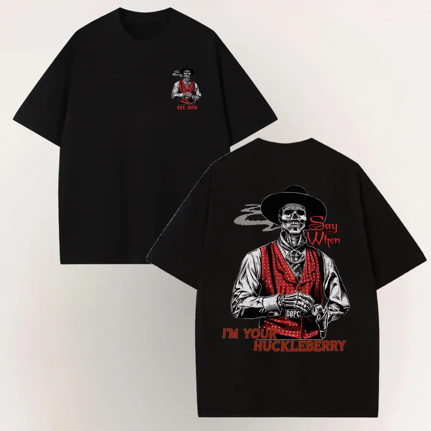I'm Your Huckleberry Tombstone Movie TShirt, Vintage Doc Holliday Graphic Tee, Western Cowboy Retro T-Shirt
