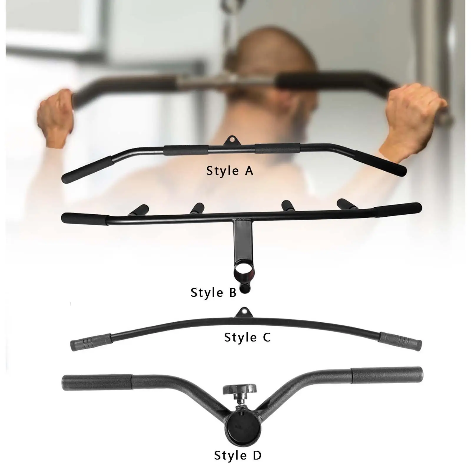 LAT Pull Down Bar for Cable Pulley System Triceps Pull Down Bar for Workout