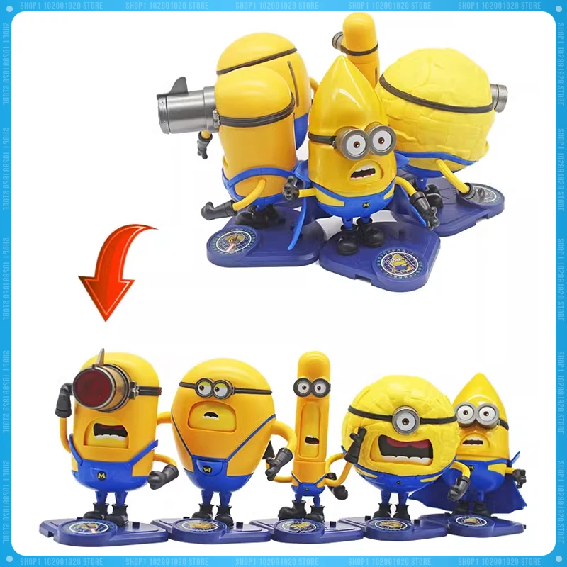 2024 Despicable Me 4 Minionso Anime Kawaii Cute Figure Doll Model Ornaments DecorateCreative Toys Gifts in stock