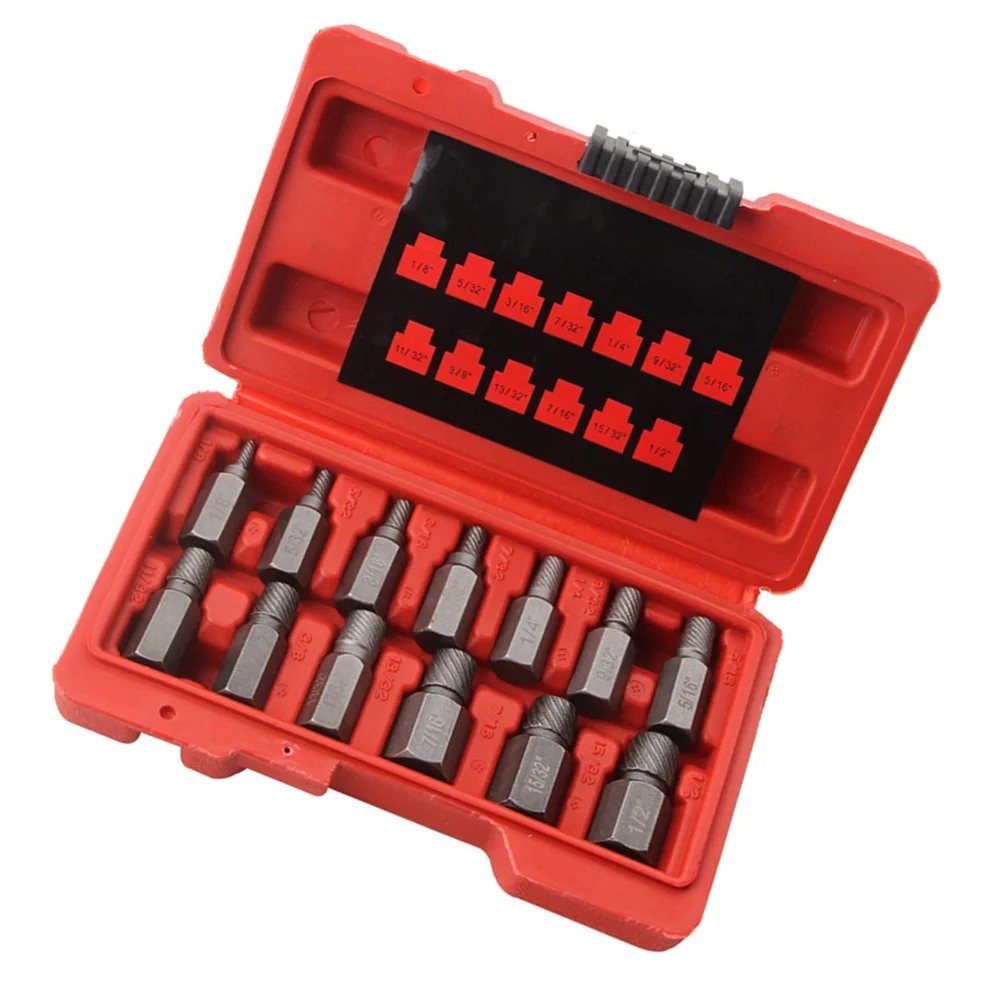 Bolt Removal Tool Broken Screw Extractor Extra Grip Marked Specifications Quick Selection Spiral Groove 13pcs Remover