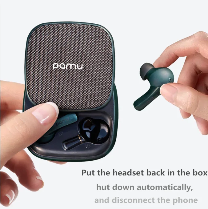 Pamu Slide Plus Earbuds Padmate 2000mAh 60h True Wireless Earbuds Sport Small Smart Headsets Long Action Time