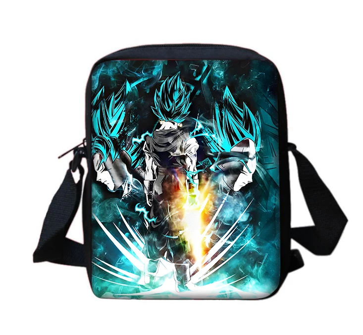 Sac messager imprimé Anime D-Dragons IkGoku pour garçons et filles, sac à main décontracté pour enfants, sac de téléphone pour hommes et femmes, sac à provisions initié